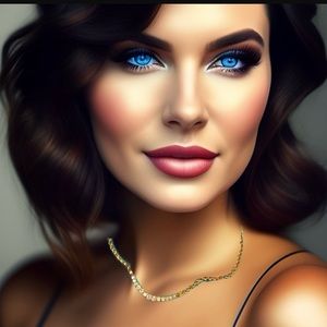 Curved Cubic Zirconia Graduated Necklace 18KT Gold over Sterling Silver